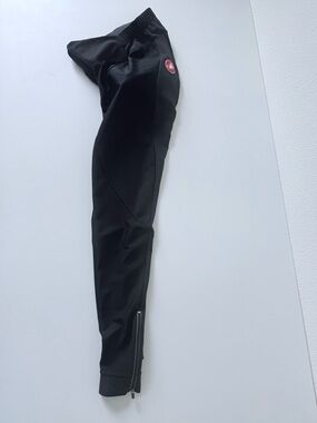 Castelli Women’s Meno Wind Cycling Tights-Kiss Chamois-Black-Size XS